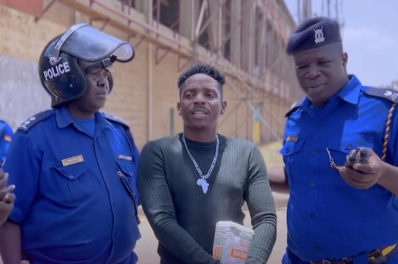 File image of Eric Omondi being arrested.